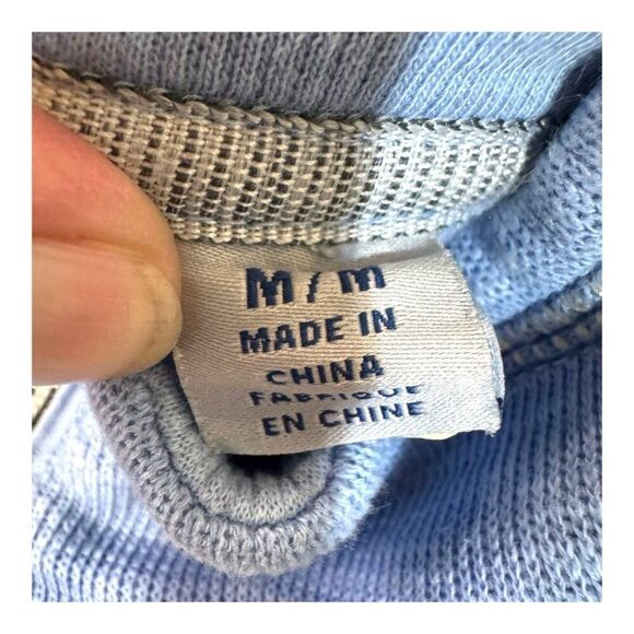 Tommy Bahama Tobago Bay Half Zip Pullover Sweatshirt Men's M Blue Beach READ - Picture 8 of 9